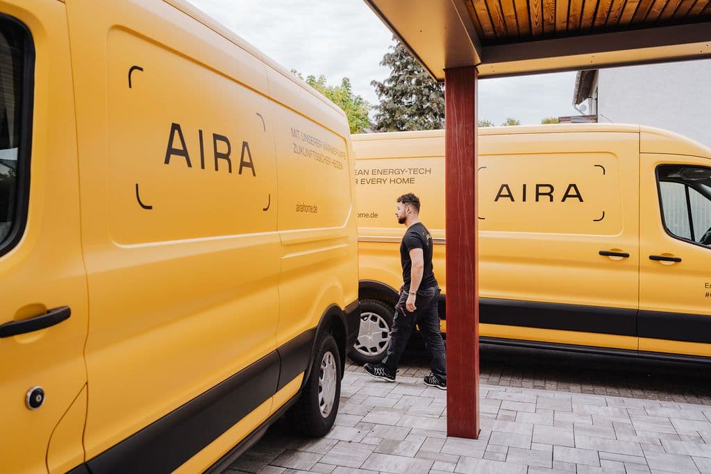 Aira van with Clean Energy Technician