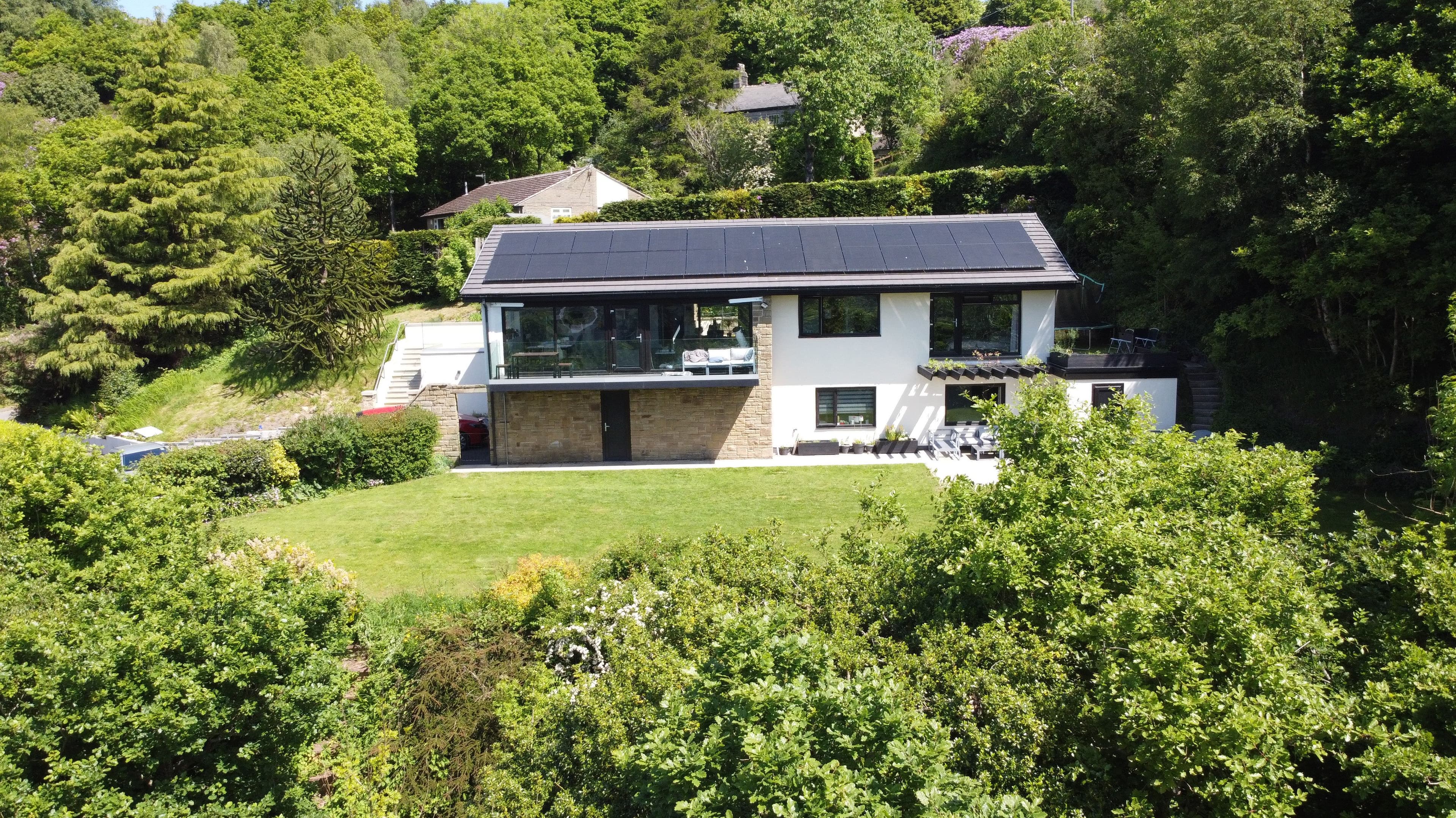 Solar panels on UK home