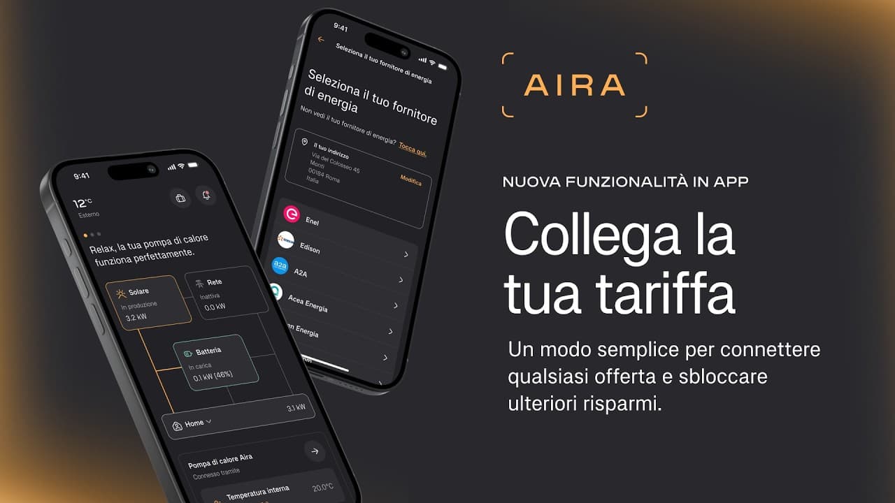 Video thumbnail - Come collegare la tua tariffa energetica nell’App Aira