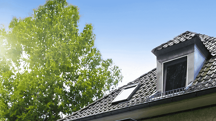 Altbau Einfamilienhaus aus der Gartenansicht